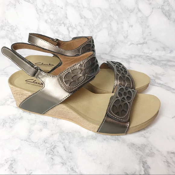 Clarks Shoes - Clarks Bendables Wedge Sandals